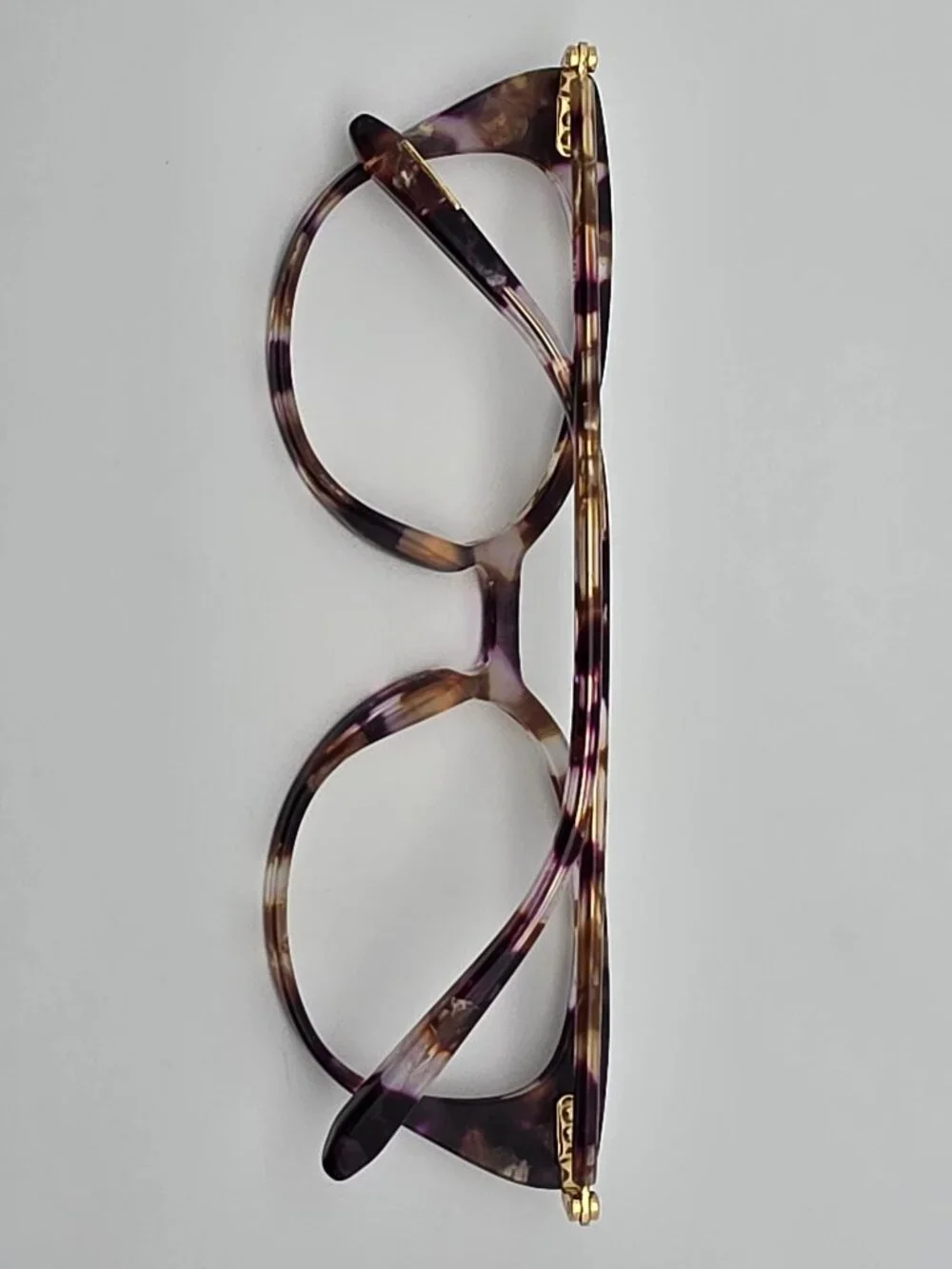 Krewe Optical Emma Stardust Purple Tortoise Cat Eye Eyeglasses Frame 50-18-138